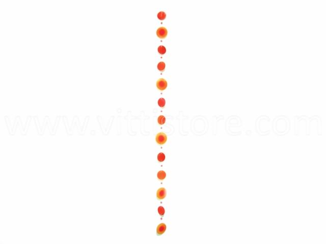 Bild von Muschelkette bicolor orange-rot-gelb 100 cm