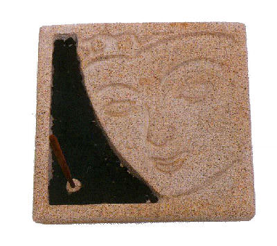 Bild von Räucherstäbchenhalter Buddha-Gesicht