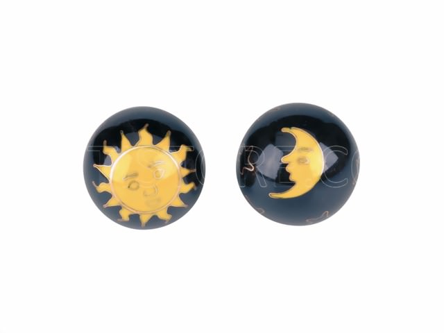 Bild von Qigong Kugeln Sonne & Mond dunkelblau ø 40 mm