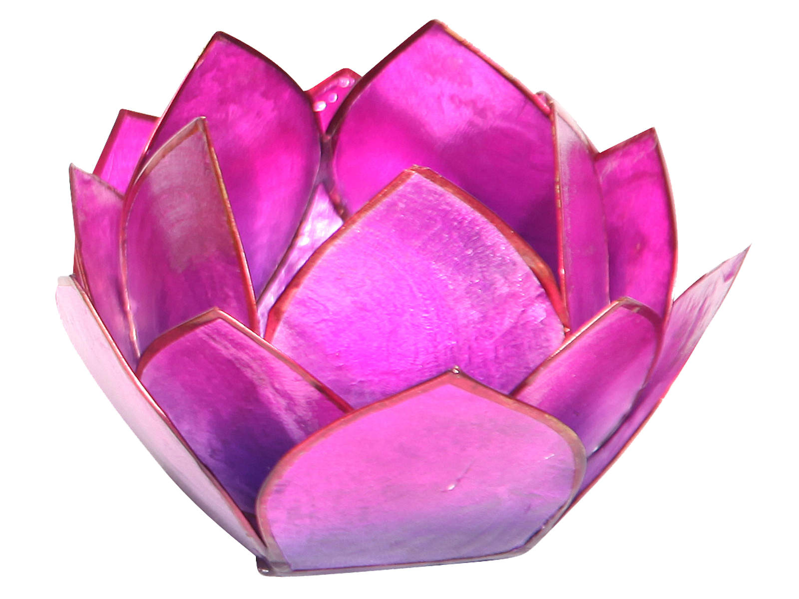 Bild von Teelicht Lotus-Licht Abendsonne violett