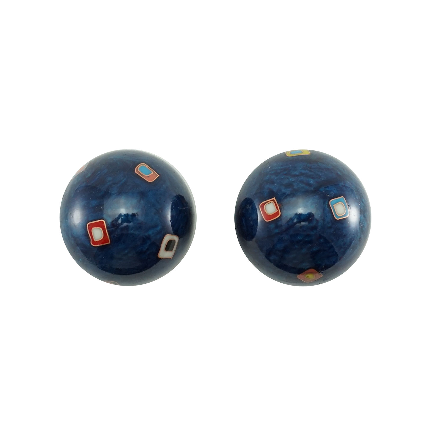 Bild von Qigong-Kugelpaar Farbenspiel blau ø 40mm